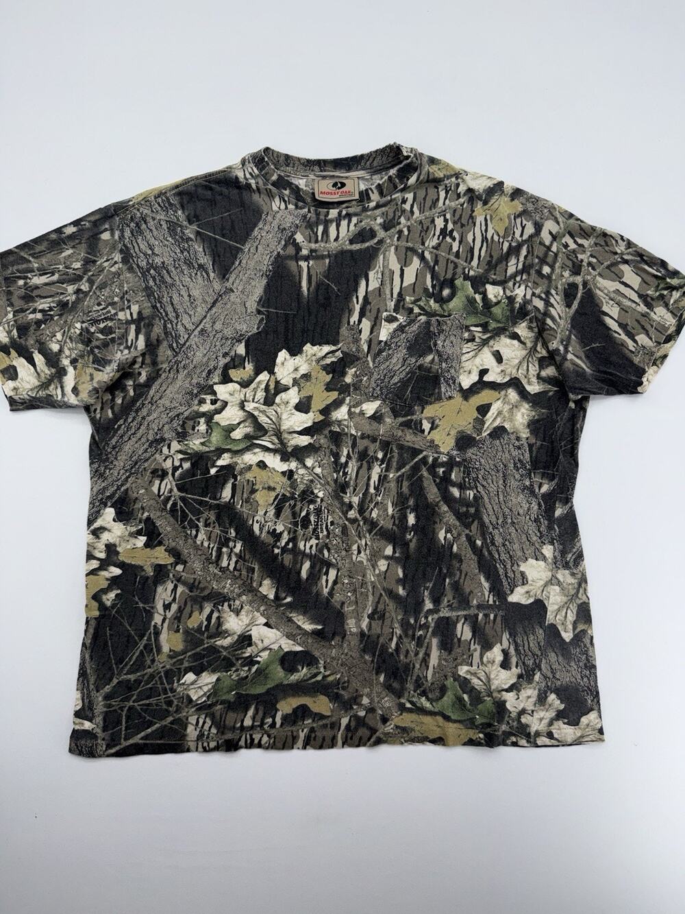 Vintage Mossy Oak Shirt XL Camo Short Sleeve Tee Y2K
